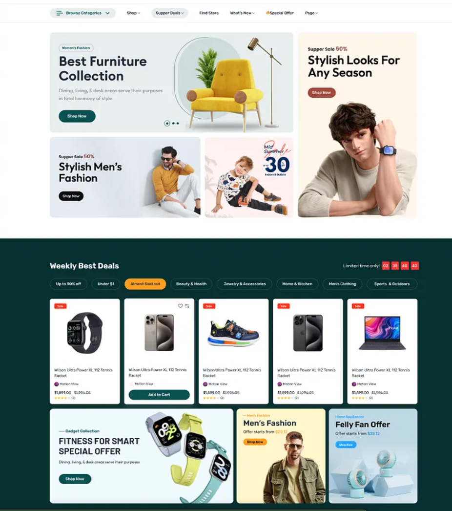 E-commerce infrastructure